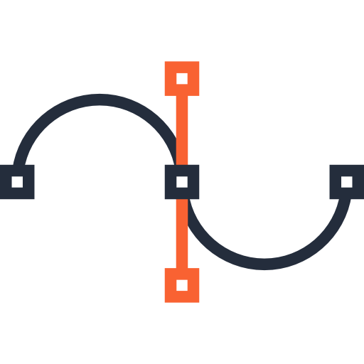 Bezier Curve Icon